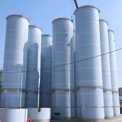 Proyecto de 18 silos exteriores de Niasi en construcción de alto nivel